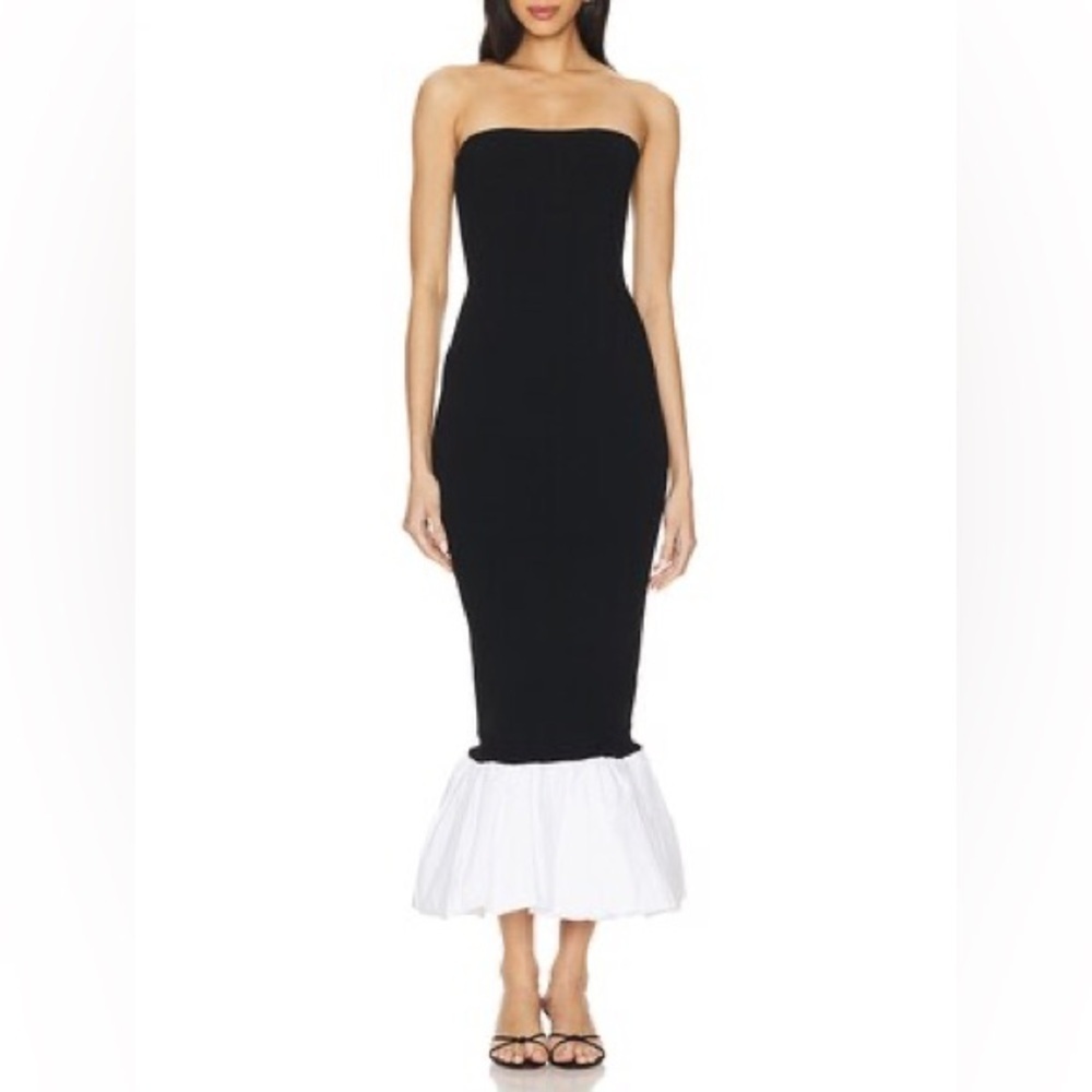 Ronny Kobo Strapless Uttara Midi Dress Size XL